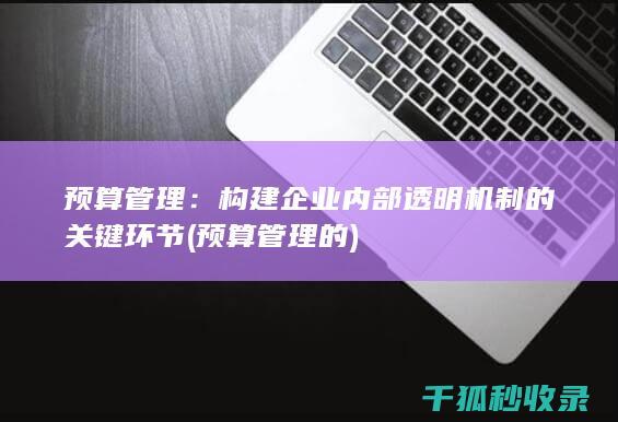 预算管理：构建企业内部透明机制的关键环节 (预算管理的)